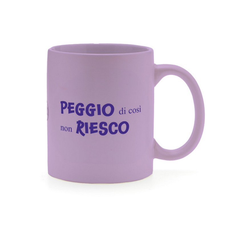 Tazza mug in ceramica decorata con scritta 